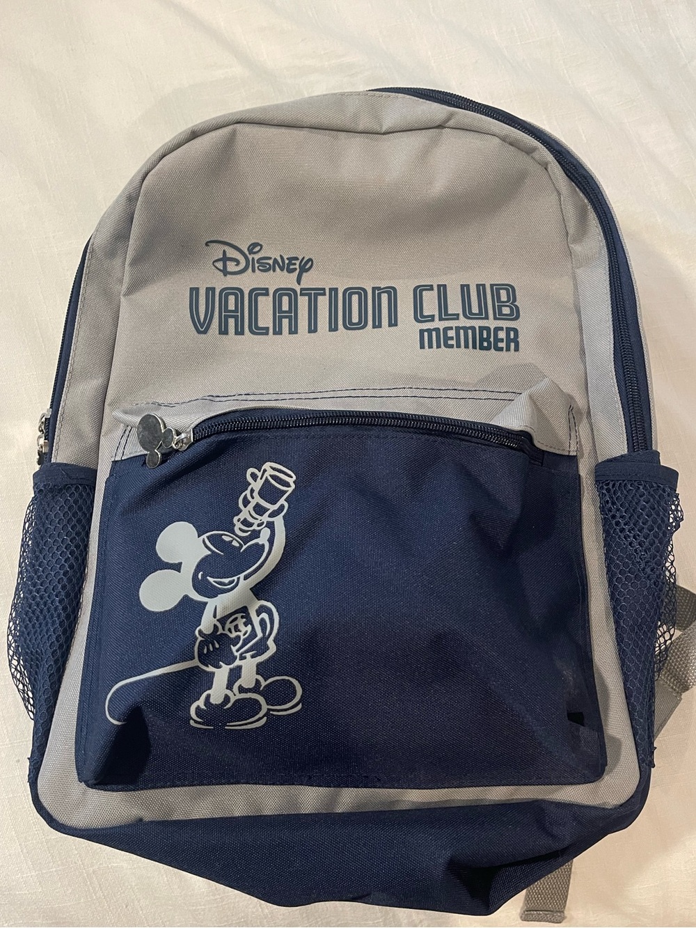 Disney Navy and Gray Vacation Club Member Backpack